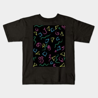 90's shape pattern Kids T-Shirt